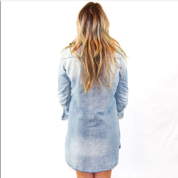 Chelsie & Violet Jean dress with patch details - Picture 3 of 3